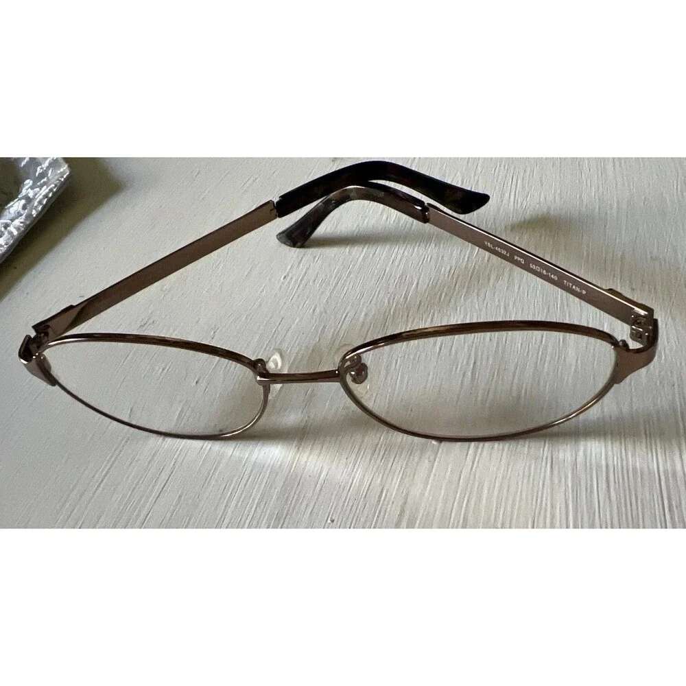 Yves Saint Laurent YSL 4632J Eyeglass Frame 53 16 140 Titanium Rose Gold VTG